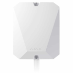 HUB-HYBRID-4G-W - Centrale cablata/wireless colore bianco, 8 ingressi su BUS, connettività SIM 2G/3G/4G/LTE/Ethernet, supporta fino a 100 dispositivi cablati e wireless, 5 extender di segnale REX, 10 sirene, 25 cam o XVR/NVR, 50 utenti, 32 scenari - AJAX