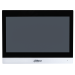 VTH8641KMS-WP - Postazione interna IP wifi con finiture silver, display 10" touch screen capacitivo, sistema operativo su base LINUX, 6 in e 1 out allarme, alimentazione 12Vdc o PoE standard - Dahua