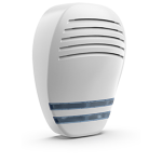 MINI-MARINA-AL - Sirena piezo da interno 13,8V DC con lampeggiante LED, suoni di alta potenza per allarme, bassa potenza di pre-allarme e LED blu alta luminosità per luce cortesia, Colore bianco, Batteria 8,4V 170mA Ni-Mh inclusa - Venitem