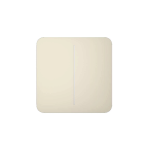 SOLOBUTTON-2-GANG-IVORY - Tasto doppio per LightCore colore avorio - AJAX