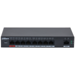 S4100-8GT1GT-96-C - Cloud managed switch 8 porte PoE+ 10-100-1000 Mbps / 1 porte 10-100-1000 Mbps di rilancio, managed tramite app DoLynk Care, potenza max. 96W, Hi-PoE sulla porta nr. 1, funzione Long Distance (250mt) e Watchdog supportate - Dahua