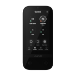 KEYPAD-TOUCHSCREEN-FIBRA-B AJAX - Tastiera filare con touch screen per controllare un sistema Ajax con lettore di TAG/card e Bluetooth, colore nero