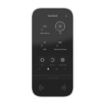 KEYPAD-TOUCHSCREEN-FIBRA-W AJAX - Tastiera filare con touch screen per controllare un sistema Ajax con lettore di TAG/card e Bluetooth, colore bianco
