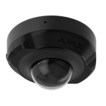 DOMECAM-MINI-5MP-4MM-B - Telecamera IP cablata con risoluzione fino a 5Mp e angolo di visione di 75°–85°, colore nero - AJAX