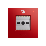 MANUAL-CALL-POINT-RED - Pulsante wireless a parete per l'attivazione manuale dell'allarme antincendio, colore rosso - AJAX