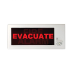 IASYFOP48-E Hochiki - scritta in inglese  evacuate per pannelli ottico acustico LF20W/LF24W(FOP33)