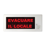 IASYFOP48 Hochiki - scritta sostitutiva "evacuare il locale" per pannelli LF20W/LF24W