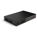 SF1018LP Dahua - Switch 16 porte PoE 10-100 Mbps + 2 porta di rilancio 10/100/1000 Mbps, unmanaged, potenza max. 135W, Hi-PoE sulle porte nr. 1 e 2, funzione Long Distance (250mt) supportata, funzione Watchdog supportata