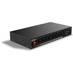 SG1008LP Dahua - Switch 4 porte PoE 10/100/1000 Mbps + 4 porta di rilancio 10/100/1000 Mbps, unmanaged, potenza max. 60W, Hi-PoE sulla porta nr. 1, funzione Long Distance (250mt) supportata, funzione Watchdog supportata