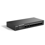 SG1010LP Dahua - Switch 8 porte PoE 10/100/1000 Mbps + 2 porte 10/100/1000 di rilancio, unmanaged, potenza max. 65W