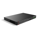 SF4026P-C Dahua - Switch 24 porte PoE 10/100/1000 Mbps + 2 porte combo SFP/LAN 10/100/100 di rilancio, managed, potenza max. 240W, 90W sulle porte nr. 1 e 2, funzione Long Distance (250mt) supportata, funzione Watchdog supportata