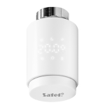 ART-210 - Testina intelligente wireless per radiatori, compatibile con valvole M30x1,5m, Danfoss RA (batterie AA non incluse) (bianco) - Satel