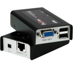 VE02 - Kit TX/RX extender su cavo UTP per segnale VGA ed USB, risoluzione max 1920x1200, portata Max 150m