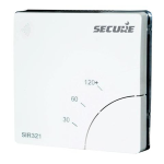 1RPZWVB868EU - Termostato Secure da muro per boiler con uscita in tensione, inclusivo di timer programmabile su 3 temporizzazioni (30/60/120 minuti) - Smart Home Risco