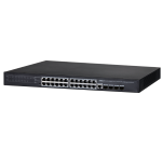 PFS4428-24GT-370 - Switch 24 porta PoE+ 10-100-1000 Mbps / 4 porte fibra SFP, managed, potenza max. 370W - Dahua